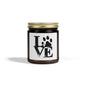 Pet Love Scented Candles - Coconut Apricot Wax for Dog Lovers, Gift for Pet Owners, Home Decor, Cozy Atmosphere, Valentine's Day