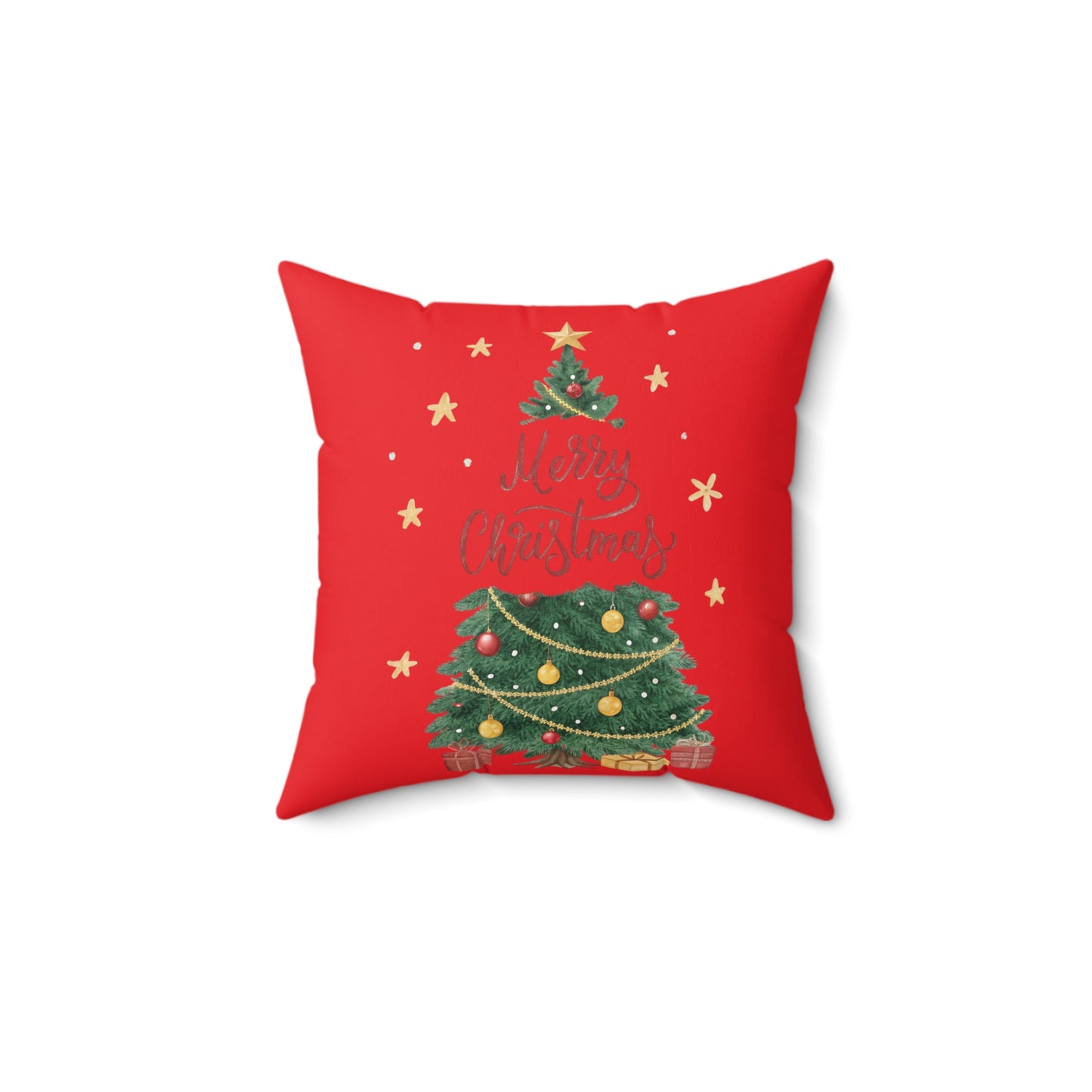 Christmas Tree Pillow, Festive Home Decor, Holiday Decoration, Cozy Couch Cushion, Merry Christmas Gift