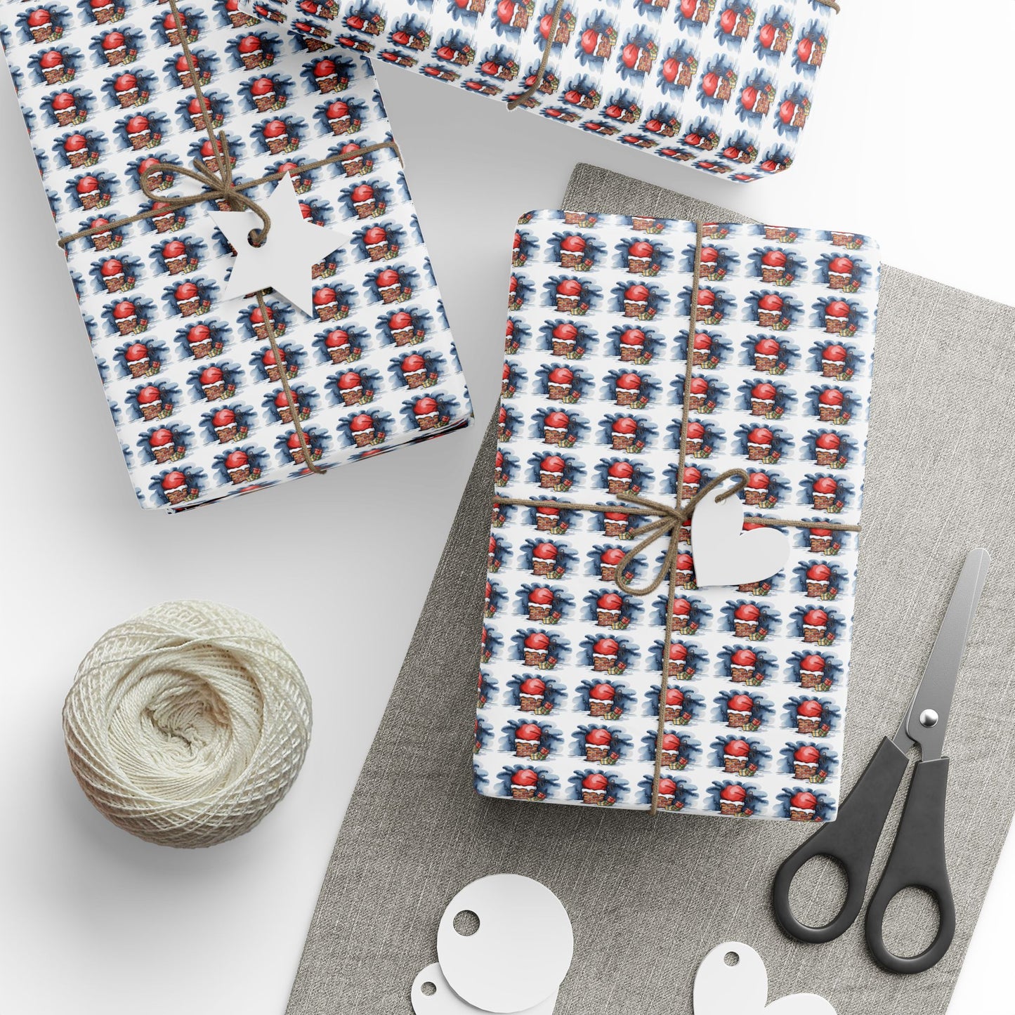 Wrapping Paper Roll — Festive Nutcracker Pattern Gift Wrap