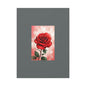 Red Rose Vertical Matte Canvas Print — Romantic Floral Wall Art