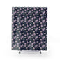 Floral Shower Curtain with Purple Blooms, Bathroom Decor, Bohemian Vibe, Gift for Spring, Home Makeover, Wedding Registry
