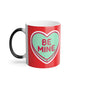 Color-Changing Mug – “Be Mine” Heart Valentine Coffee Cup, 11oz