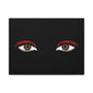 Red Lashes Wall Art Canvas — Glam Eyes Makeup Decor
