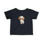 Cute Puppy Infant Tee, Baby T-Shirt, Newborn Gift, Toddler Tee, Dog Lover Baby Clothes