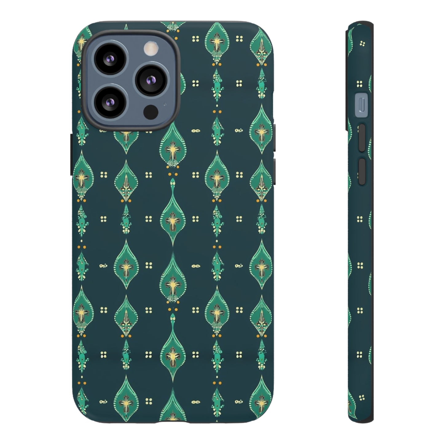 Emerald Boho Teardrop Phone Case