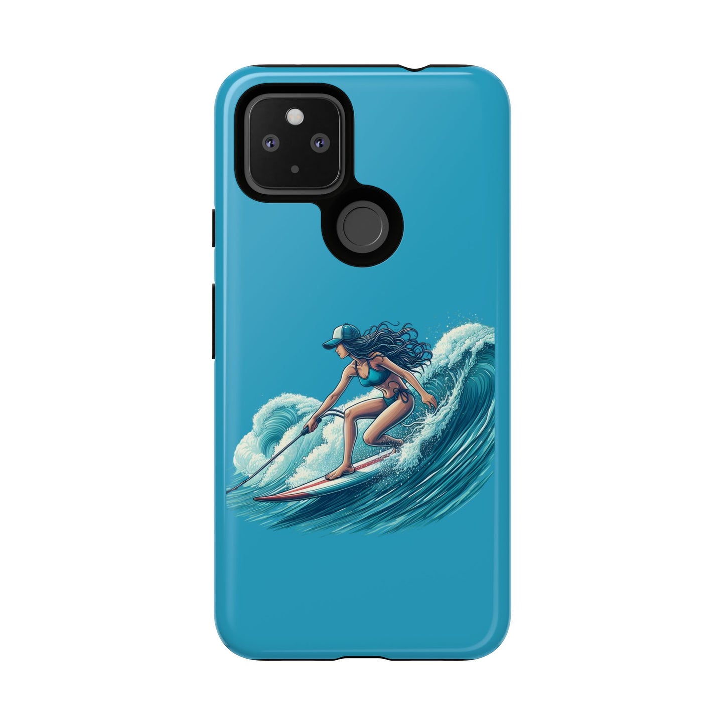 Surfing Phone Case, Coastal Vibes Phone Cover, Tough Cases for Beach Lovers, Ocean Art Phone Accessories, Summer Gift Idea