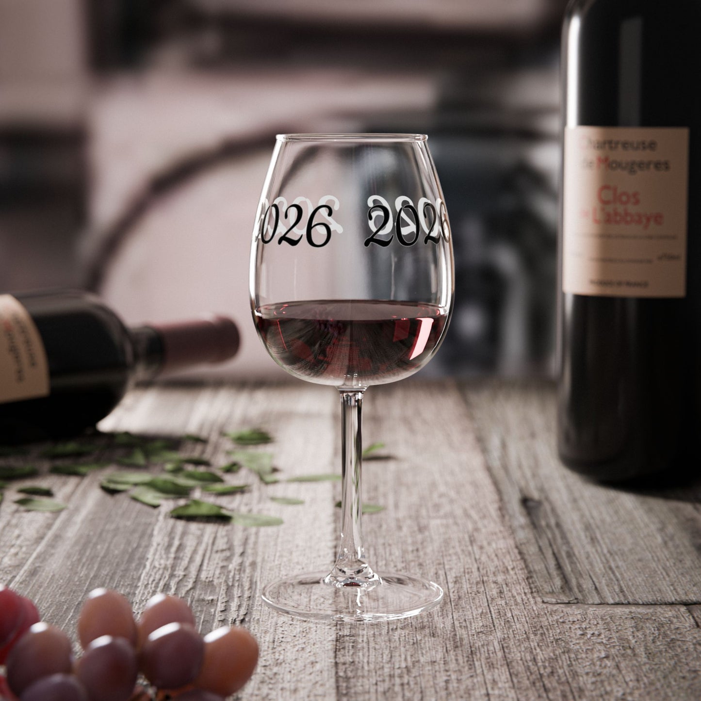 2026 Celebration Wine Glass — 12oz Engraved Party Stemware