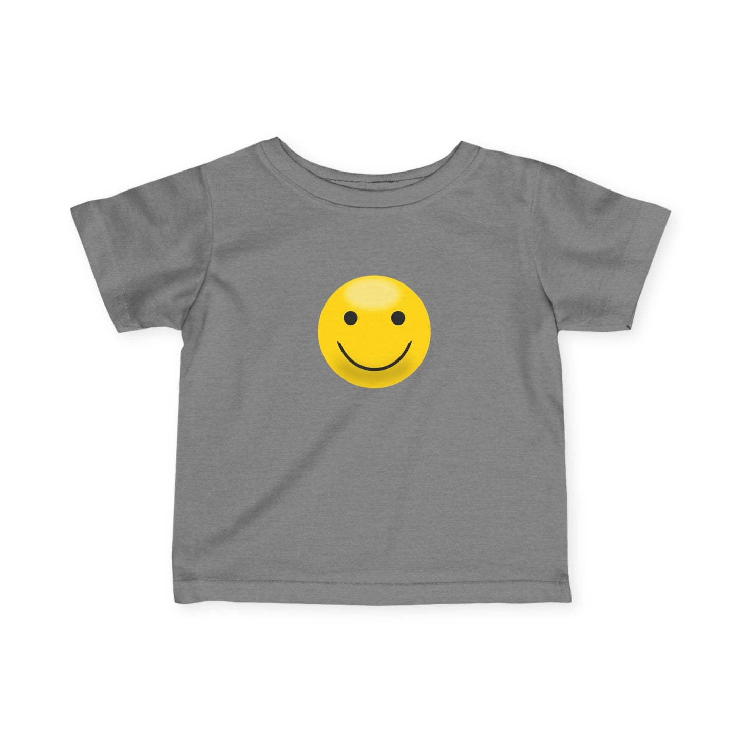Cute Infant T-Shirt with Smiley Face, Baby Tee, Toddler Clothing, Personalized Gift, Cute Baby Outfit, Summer Wear