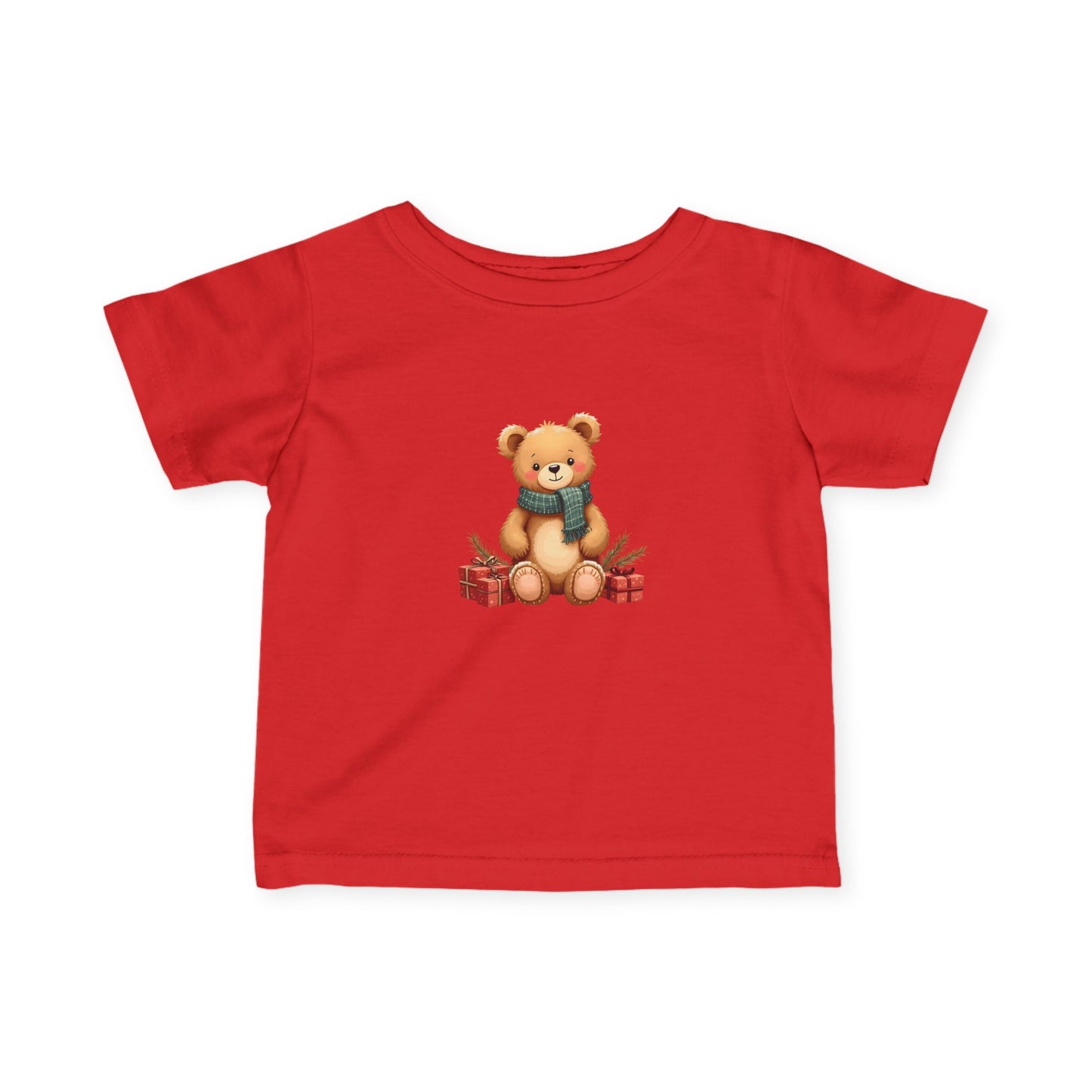Infant Tee — Cute Teddy Bear with Presents Baby Shirt