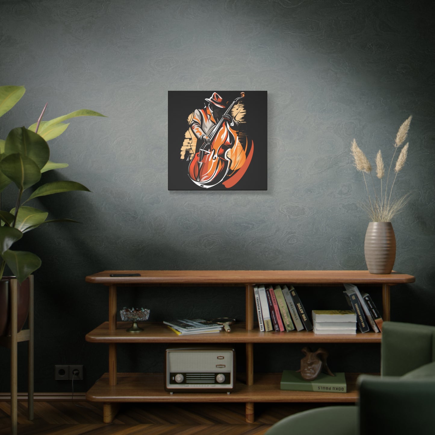 Matte Canvas, Stretched, 1.25" - Bass Player