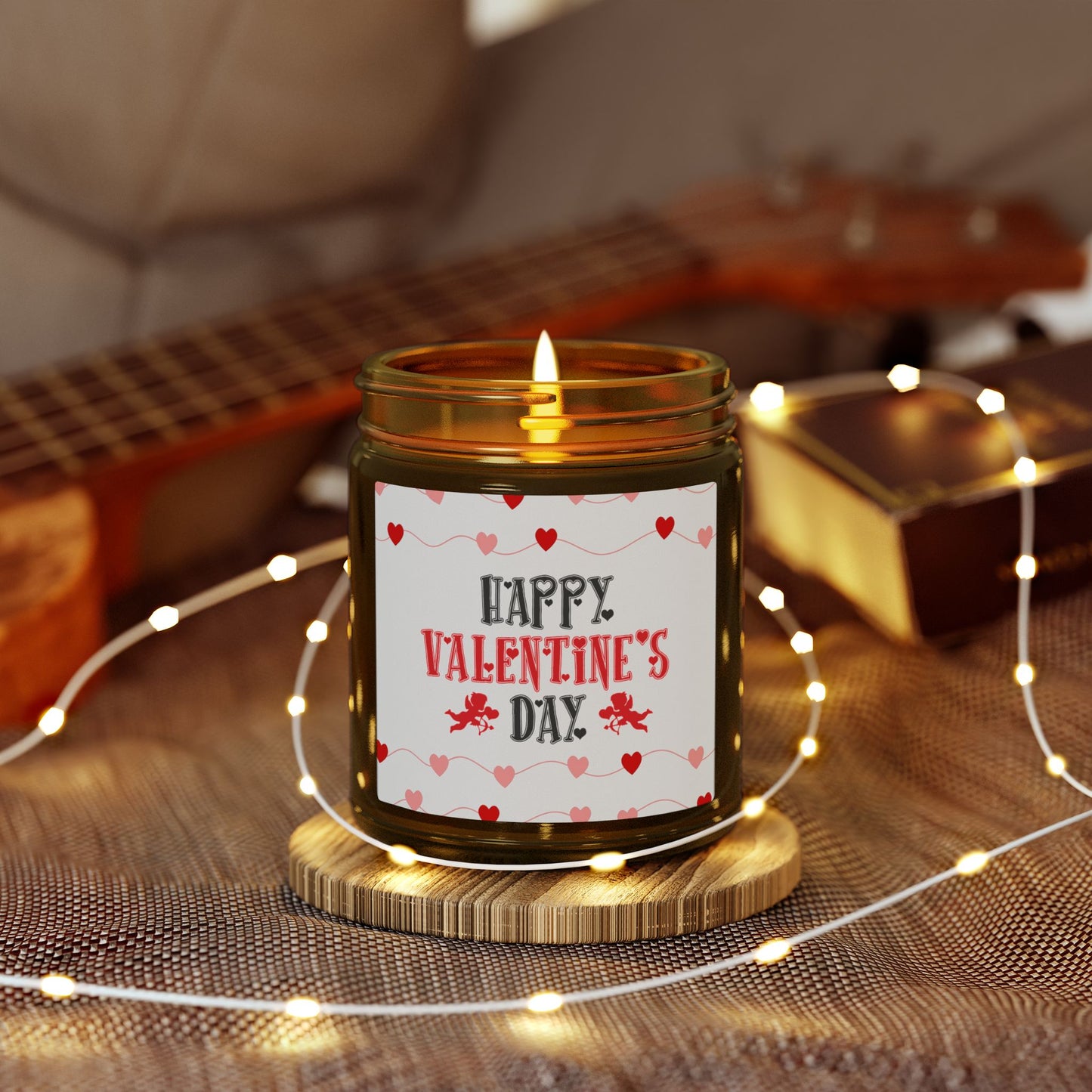 Valentine’s Day Scented Candle — Coconut Apricot Wax (4oz & 9oz)
