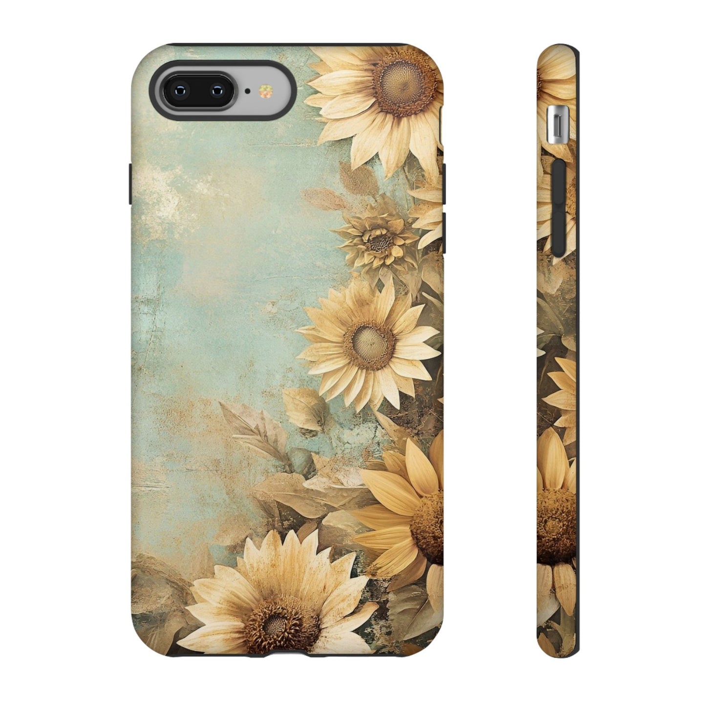 Sunflower Phone Case, Tough Shell Floral Cover, Nature Inspired Gift, Durable Protective Case, Perfect for Spring and Summer