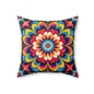 Psychedelic Mandala Decorative Pillow