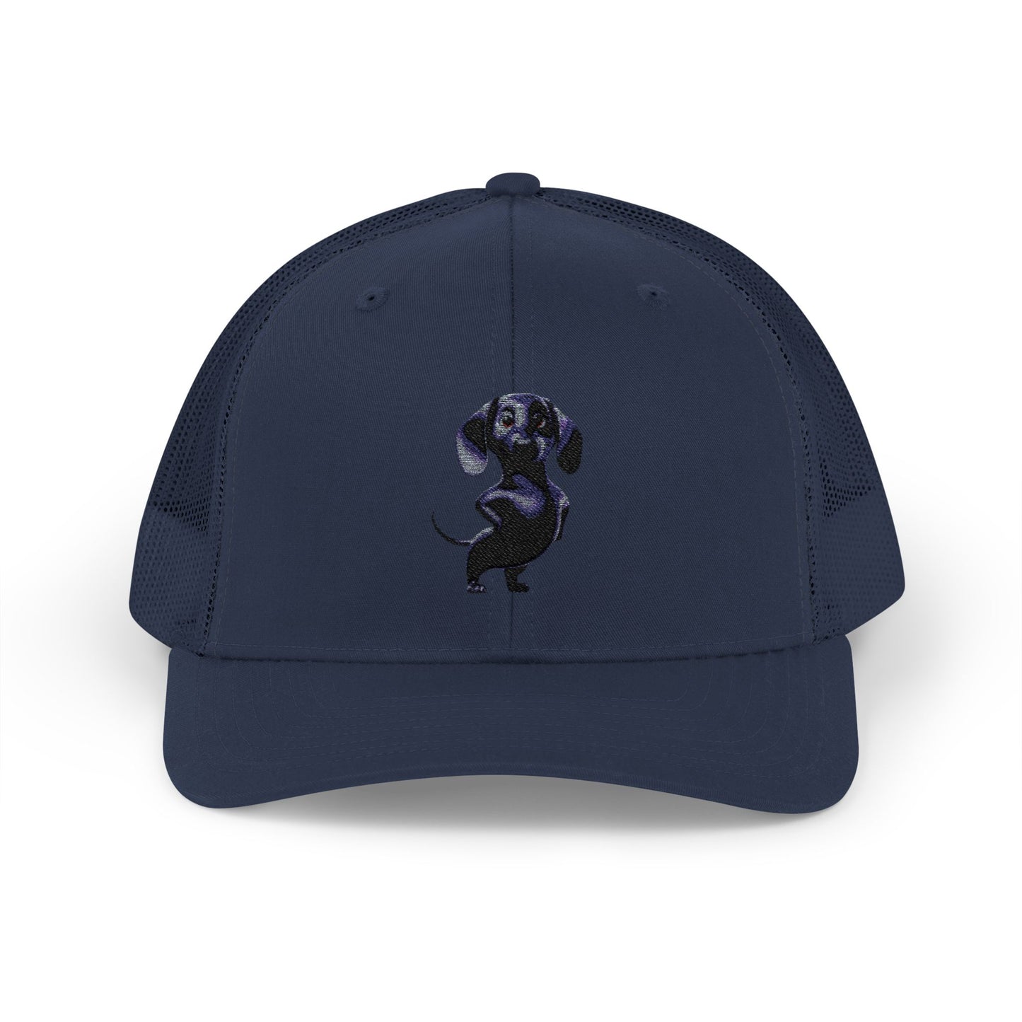 Dachshund Galaxy Trucker Cap – Embroidered Space Sausage Dog Snapback