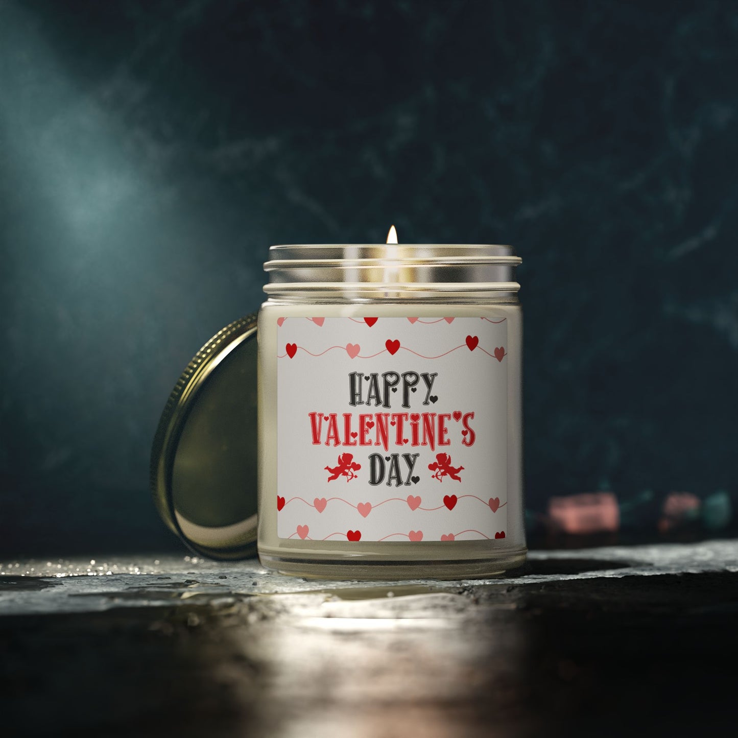 Valentine’s Day Scented Candle — Coconut Apricot Wax (4oz & 9oz)
