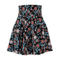 Floral Women's Skater Skirt - Vibrant Spring Fashion, Boho Chic Outfit, Festival Attire, Everyday Wear, Perfect for Summer Days