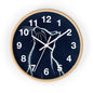 Moonlit Cat Wall Clock | Night Sky Silhouette, Minimal Numerals