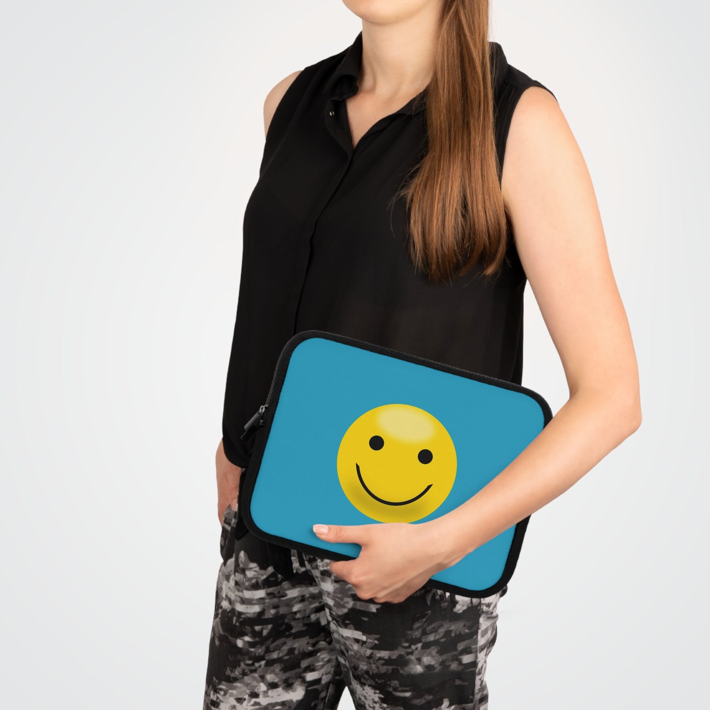 Smiley Face Laptop Sleeve | Cute Laptop Case