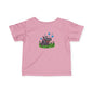 Cute Hippo Infant Tee with Bubbles, Baby Shirt, Toddler T-Shirt, Fun Kids Clothing, Unique Baby Gift, Pram Outfit