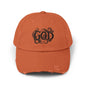 Distressed God Cap, Unisex Casual Hat, Trendy Vintage Cap, Faith Inspired Headwear, Gift for Religious Devotees