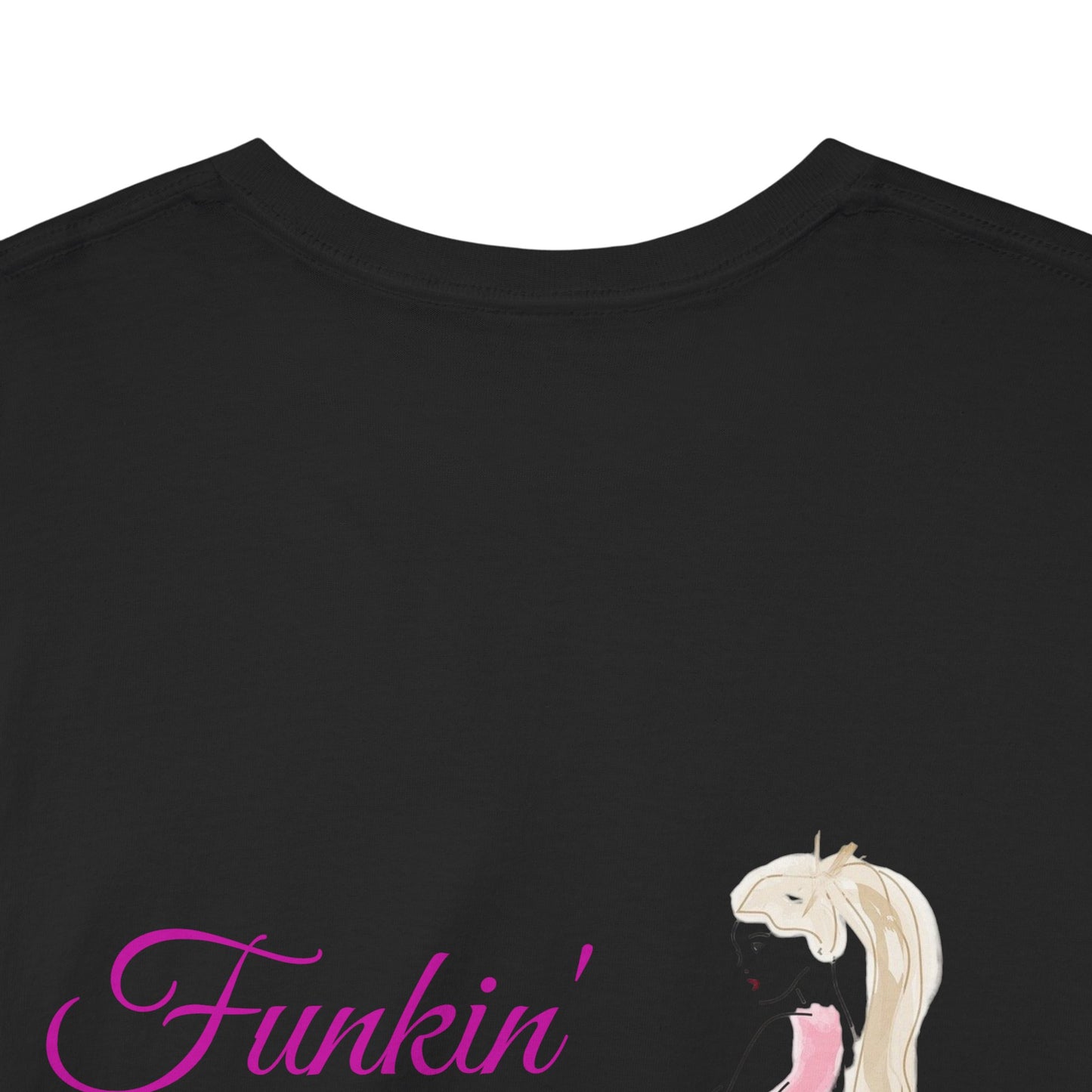 Funkin' Fabulous Tee — Pink Gown Illustration Women's Empowerment T‑Shirt