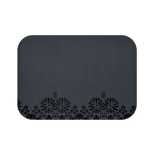 Floral Elegance Bath Mat - Chic Bathroom Decor, Home Spa Essentials, Gift for Her, Modern Design, Cozy Comfort