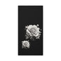 Monochrome Rose Canvas Print — Black & White Floral Wall Art