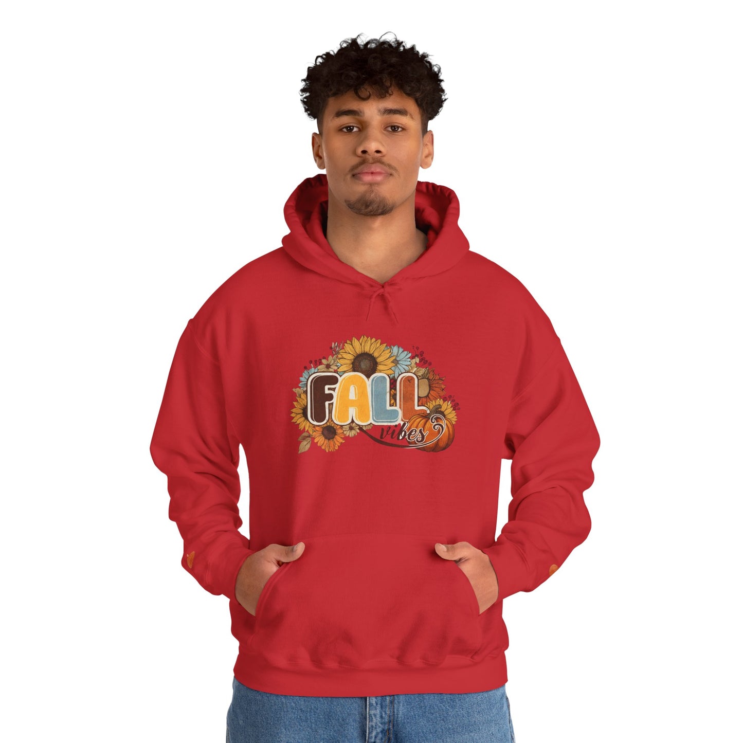 Cozy Fall Vibes Hoodie, Unisex Sweatshirt for Autumn, Pumpkin Design, Perfect for Thanksgiving, Gift for Friends, Seasonal Wear