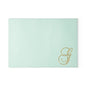 Monogram Glass Cutting Board – Elegant Mint or Clear Kitchen Chopping Board with Gold Script "G"