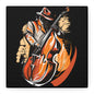 Matte Canvas, Stretched, 1.25" - Bass Player