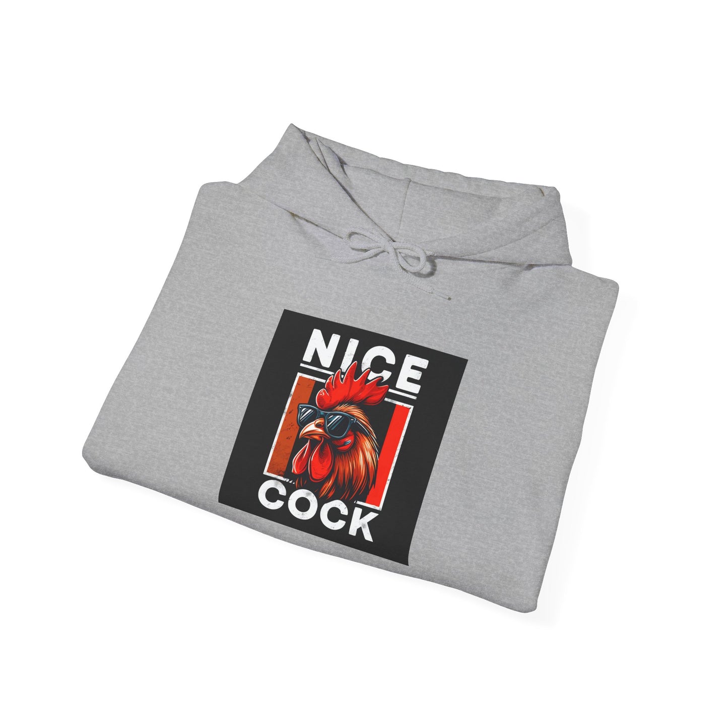 Rooster Graphic Hoodie – "Nice Cock" Bold Farmhouse Pullover