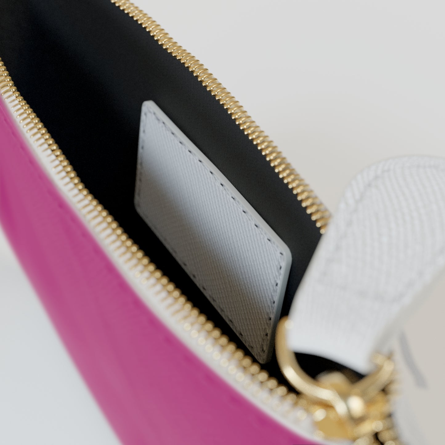 Bird & Branch Mini Clutch Bag — Pink Floral Zip Pouch