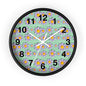 Charming Floral Wall Clock - Brighten Your Space with Decorative Timepiece, Home Decor, Gift for Her, Birthday, Mother's Day