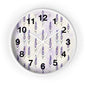 Lavender Sprig Wall Clock — Botanical Floral Clock for Kitchen, Bedroom & Living Room