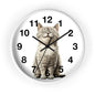 Smiling Tabby Cat Wall Clock — Cute Cat Decor for Living Room, Nursery & Gifts