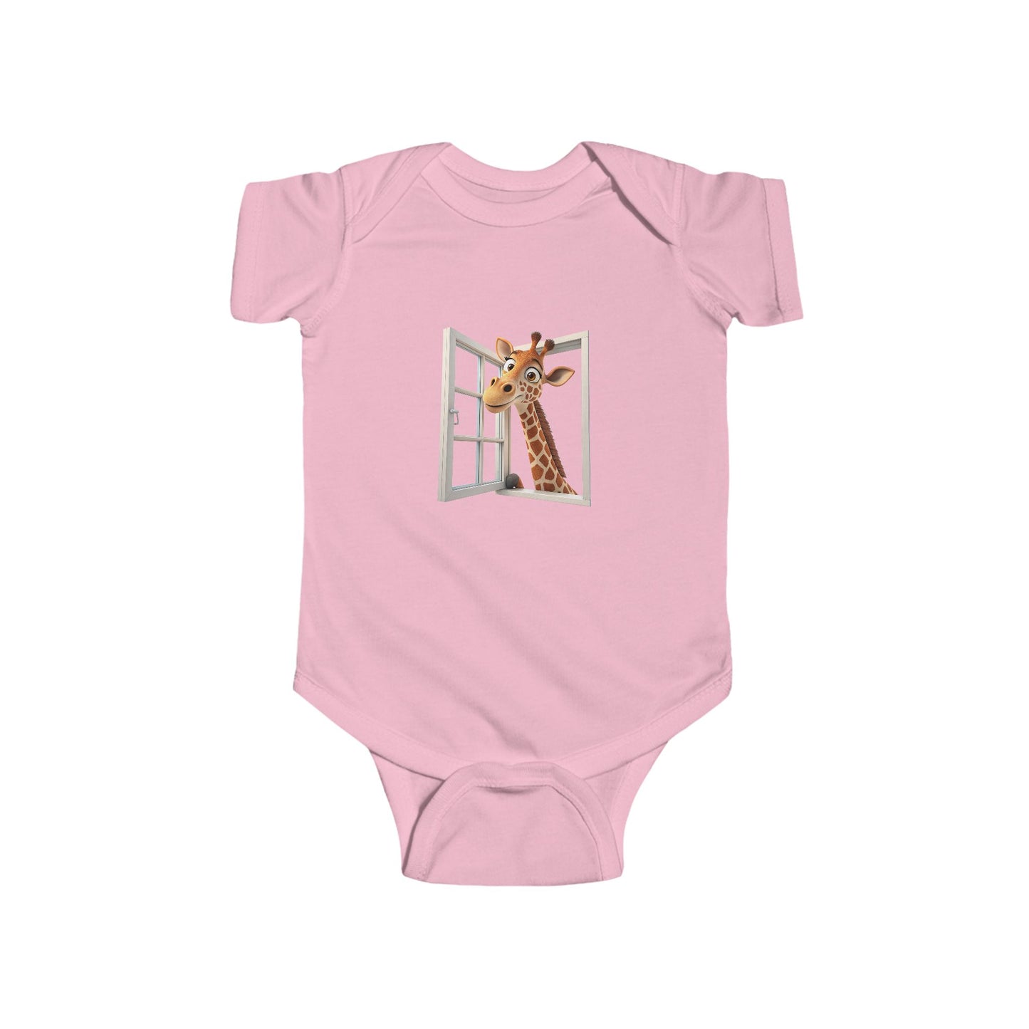Giraffe Peek-a-Boo Infant Bodysuit - Cute Baby Jumpsuit for Newborns, Baby Shower Gift, Funny Baby Clothes, Toddler Outfit, Animal Onesie