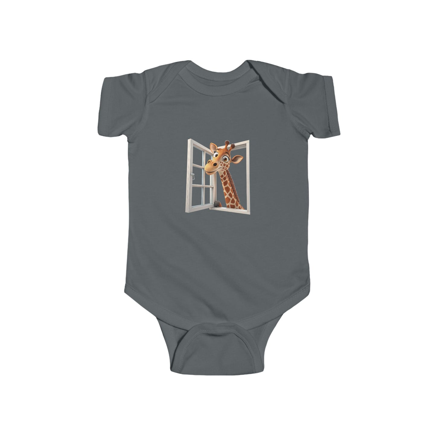 Giraffe Peek-a-Boo Infant Bodysuit - Cute Baby Jumpsuit for Newborns, Baby Shower Gift, Funny Baby Clothes, Toddler Outfit, Animal Onesie