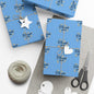 Gift Wrap Paper — 'Thank You' Confetti Pattern (Minimal White & Gold)