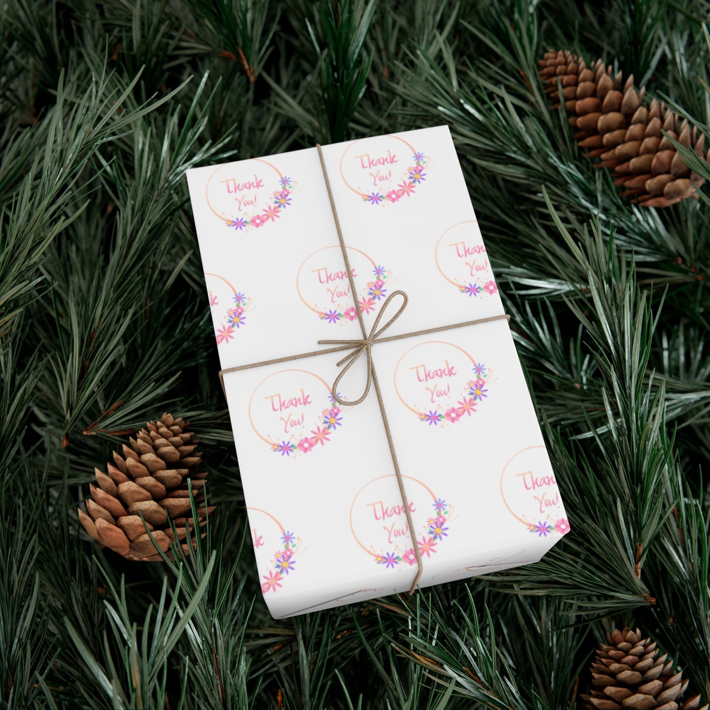 Charming Gift Wrap Papers for Any Occasion | Floral Print, Thank You Design, Holiday Wrapping, Birthday Gifts, Eco-Friendly Paper