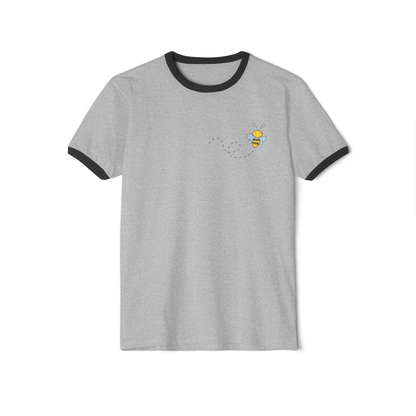 Vintage Floral Ringer Tee – '7 Rare Ever-Blooming Roses' Retro Bouquet Graphic