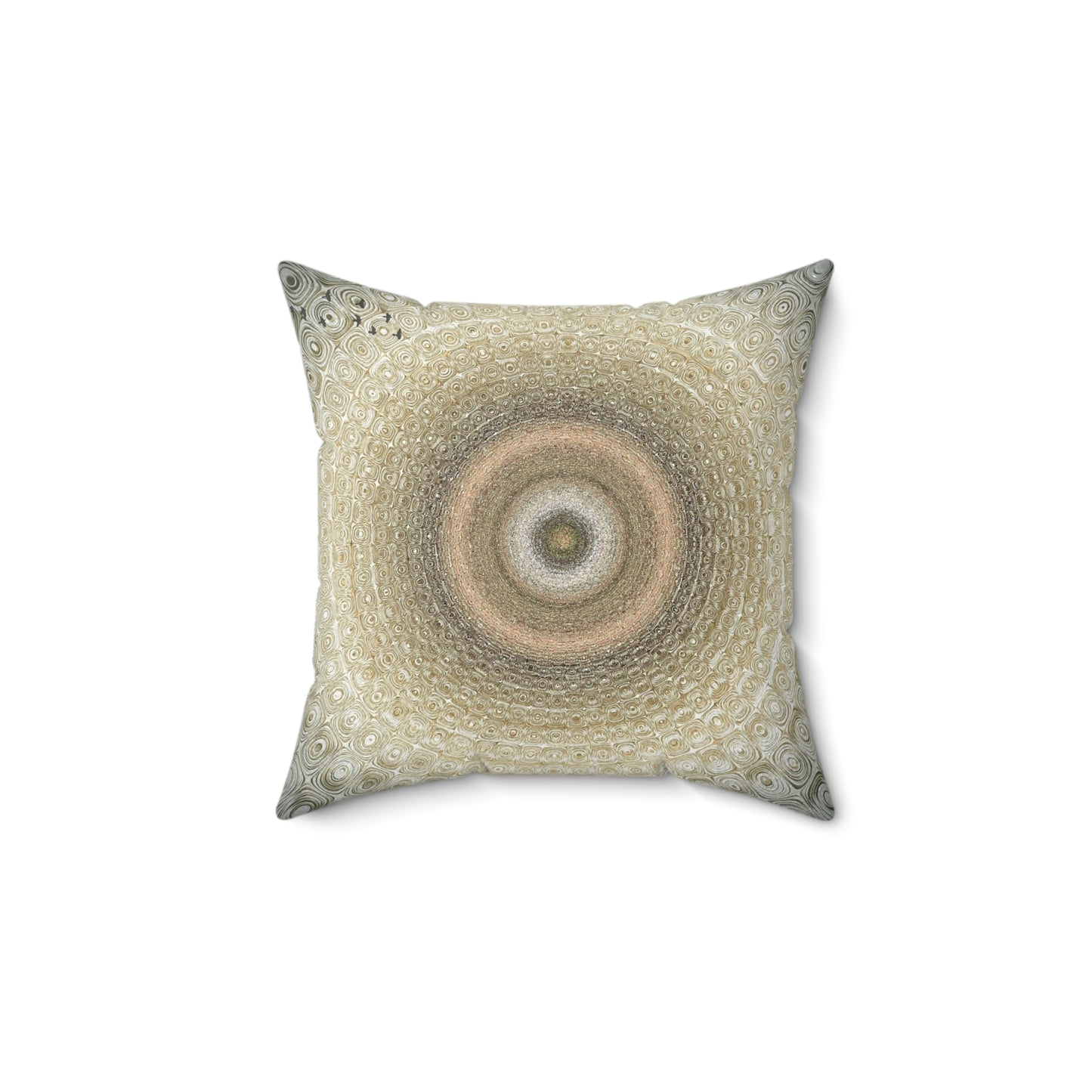 Bohemian Home Decor Pillow, Circular Patterned Cushion, Unique Room Accent, Cozy Throw Pillow, Gift for Home Lovers