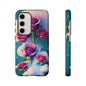 Floral Dream Tough Phone Case — Rose Bouquet Clouds Design