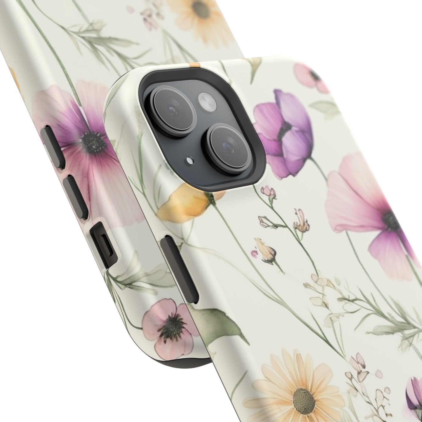 Floral Watercolor Magnetic Impact-Resistant Phone Case