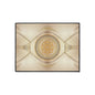 Decorative Heavy Duty Floor Mat — Elegant Gold Mandala Design