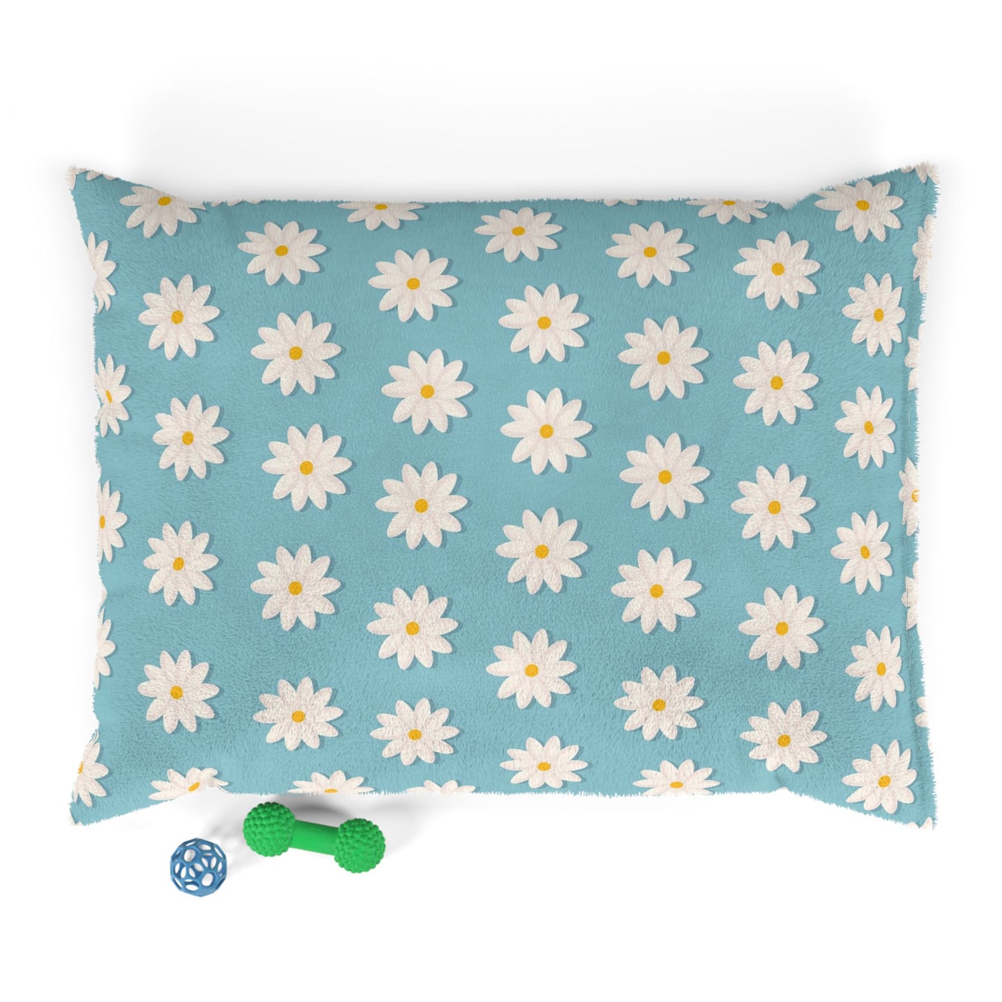 Daisy Floral Pet Bed for Cozy Comfort, Small Dog Bed, Cat Plush Pillow, Summer Pet Accessory, Dog Lover Gift
