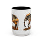 Elegant Elephant Accent Coffee Mug - Nature Lover Gift, Animal Lover Mug