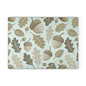 Acorn & Oak Leaves Glass Cutting Board — Autumn Kitchen Decor