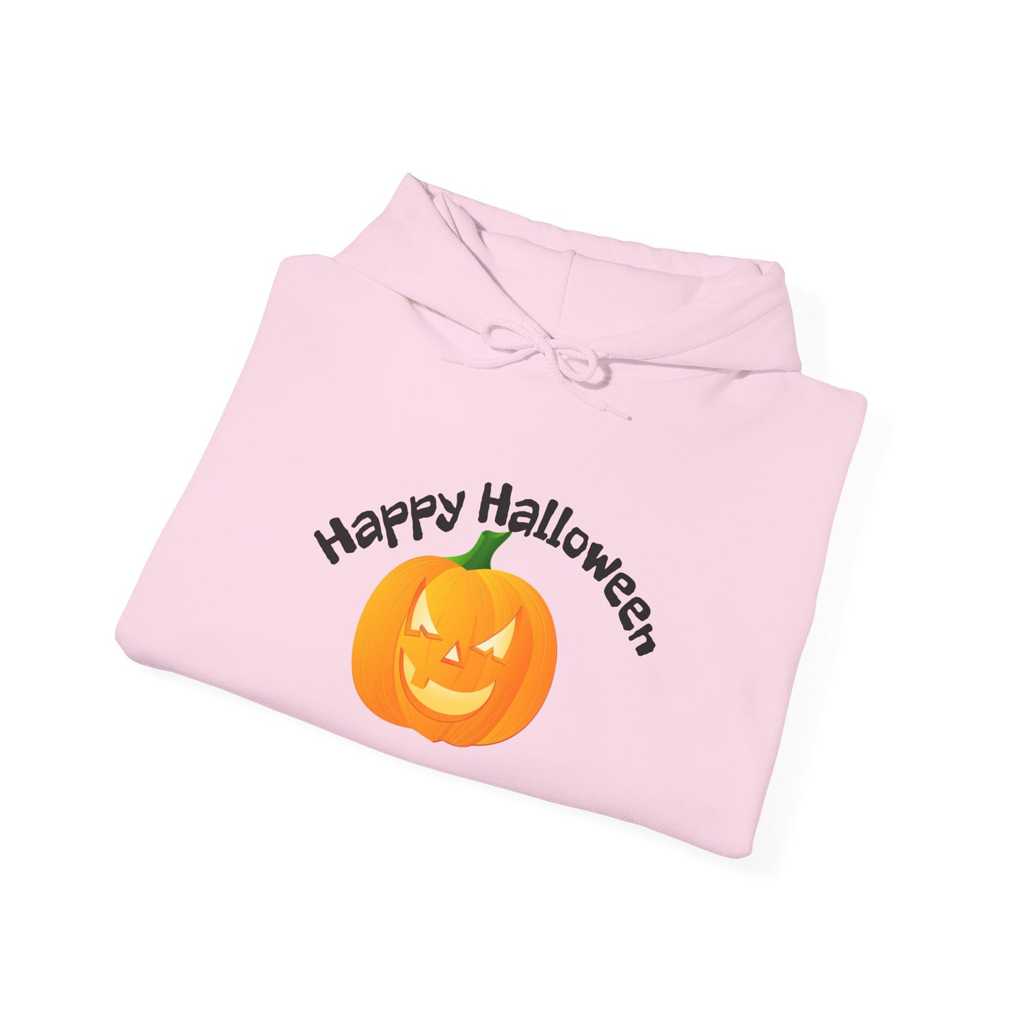 Halloween Pumpkin Hoodie with 'Happy Halloween' Design, Cozy Unisex Sweatshirt for Fall Celebrations, Perfect for Halloween Parties, [...]