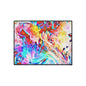 Abstract Swirl Heavy-Duty Floor Mat — Vibrant Colorful Entryway Rug