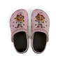 Kids Pink Character  Clogs / Croc — Cute Roller Girl Graphic